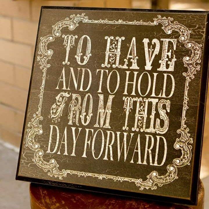 To have and to hold from this day forward image